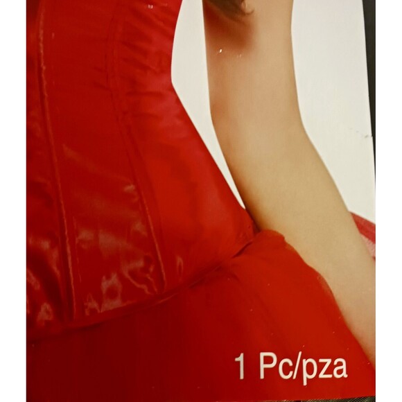 SEXY Valentine/Devil Red Satin Corset/Bustier M/L Cosplay Costum Halloween - Picture 4 of 6